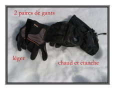 2 paires de gants