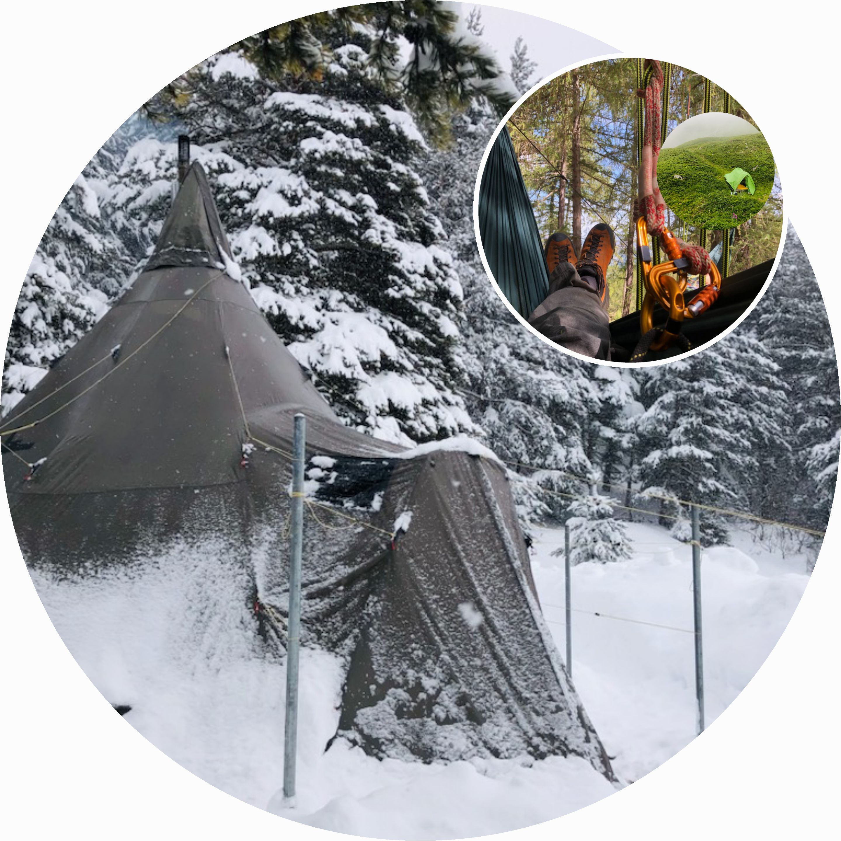 Nuit perchée, Week-end insolite, Stage Igloo, Bivouac toute l'année