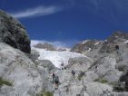 Randonnée glacière sur le glacier blanc des ecrins