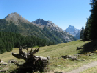 Tour du Queyras - vue sur le Mont Viso