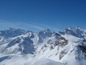 Col du Chardonnet vue sur le Ecrins