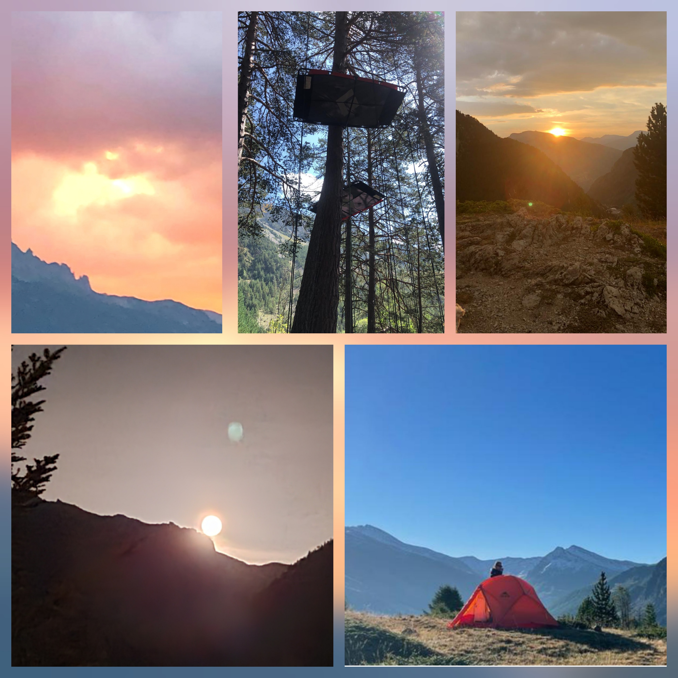 Insolite Nuit Perchée et Bivouac en montagne Briançon Serre Chevalier Montgenèvre