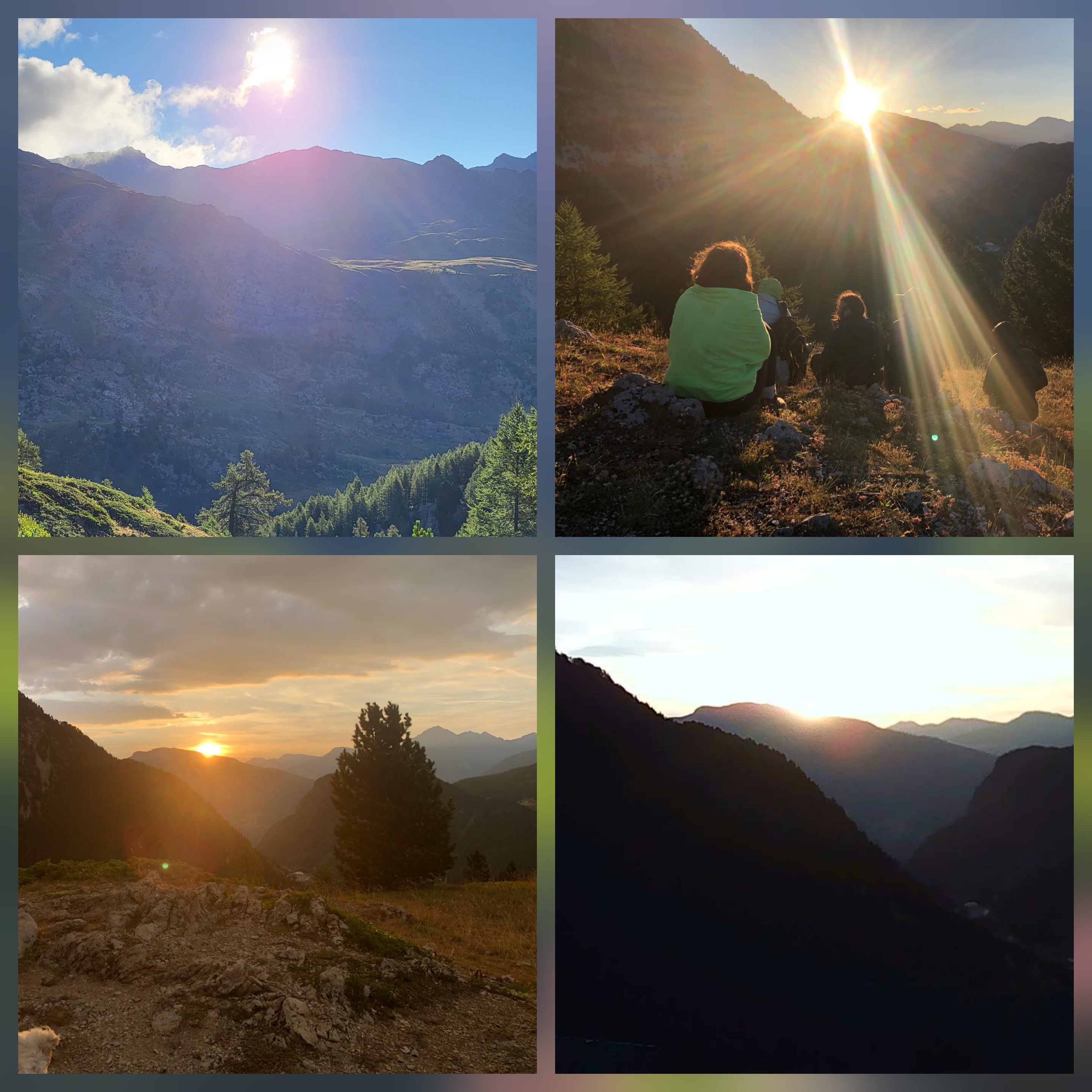 Levée de soleil en montagne Montgenèvre Briancon Serre Chevalier
